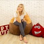 Кресло мешок груша из ткани велюр от Art-Puf