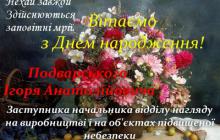 ВІТАЄМО З ДНЕМ НАРОДЖЕННЯ!