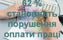 У МИНУЛОМУ РОЦІ У СФЕРІ ТРУДОВОГО ЗАКОНОДАВСТВА НАЙБІЛЬШЕ ПОРУШЕНЬ ВИЯВЛЕНО ПІД ЧАС ОПЛАТИ ПРАЦІ