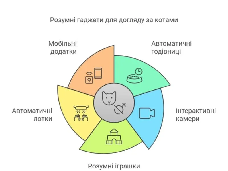 Інтерактивні пристрої для котів: спостереження та годування у вашій відсутності