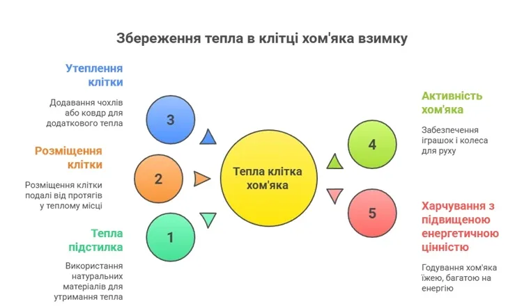 Тепло в клітці: як підготувати хом’яка до холодної пори року