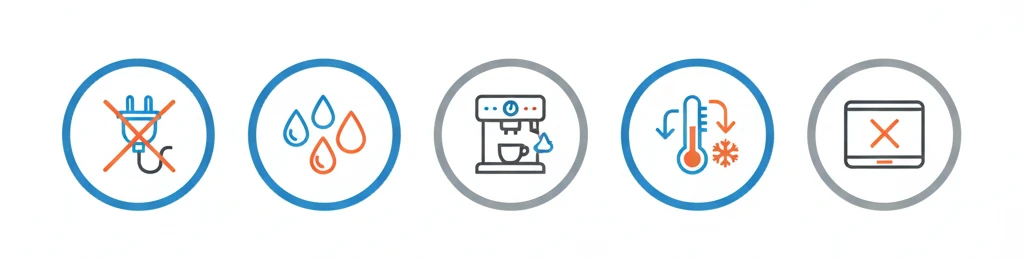 Таблиця несправностей кофемашин та вартість ремонту